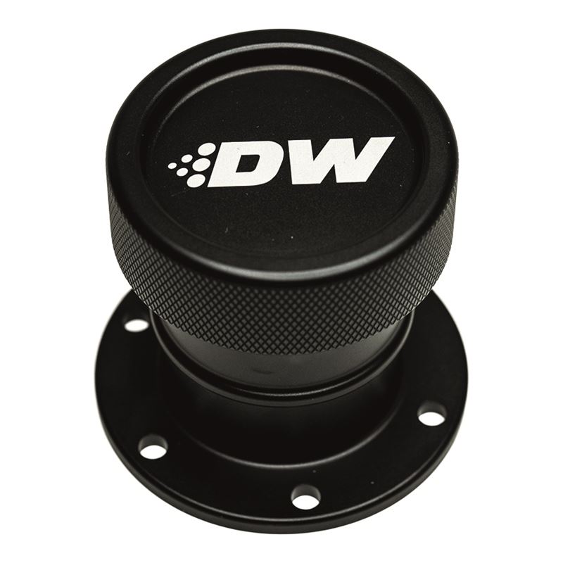 DeatschWerks Straight Filler Neck w/Cap - Matte Bl