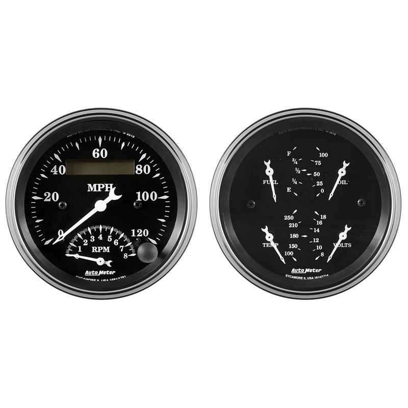 AutoMeter Auto Meter Gauge Kit 2 pc. Quad and Tach