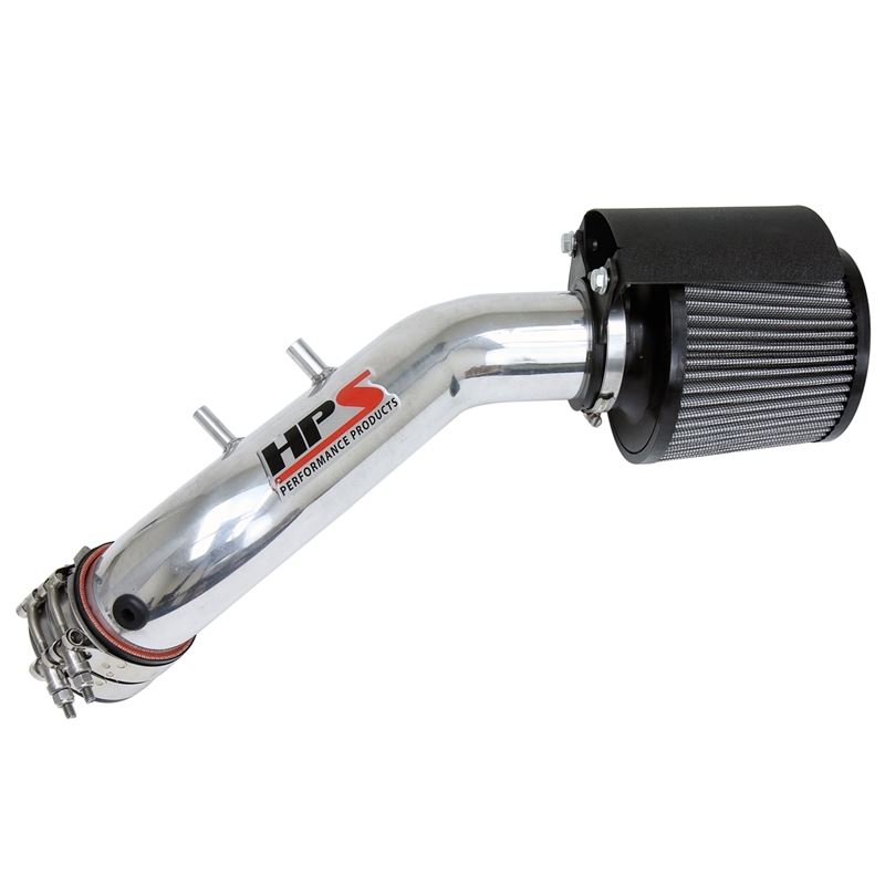 HPS Polish Shortram Air Intake Kit with Heat Shiel