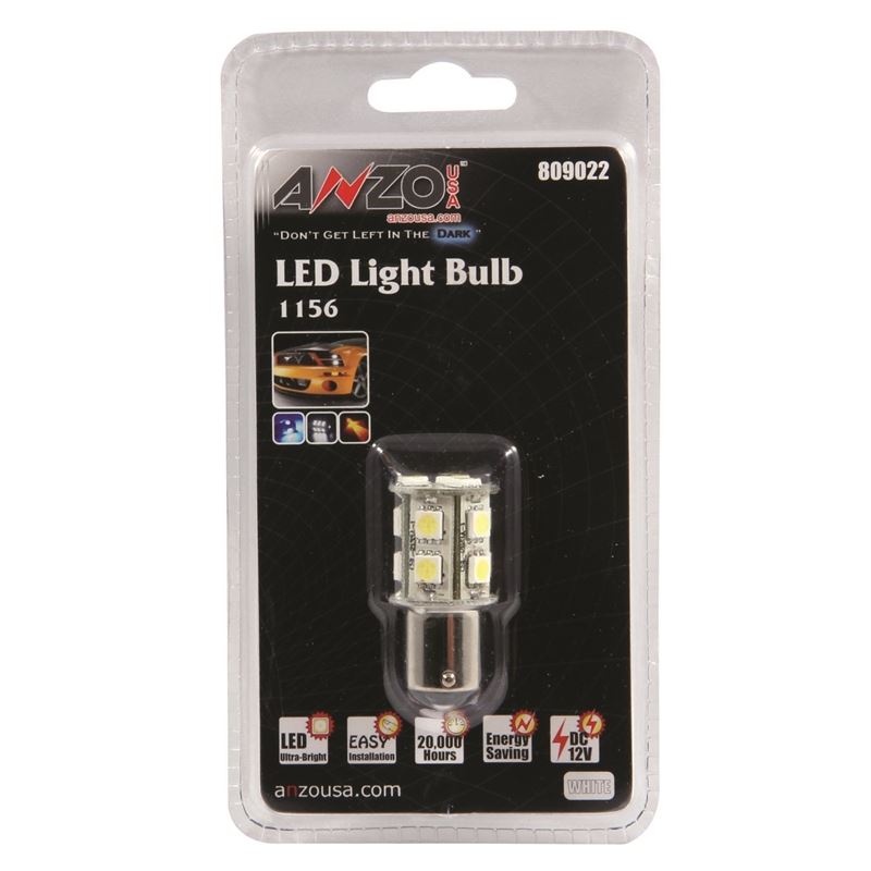 ANZO LED Bulbs Universal LED 1156 White - 13 LEDs