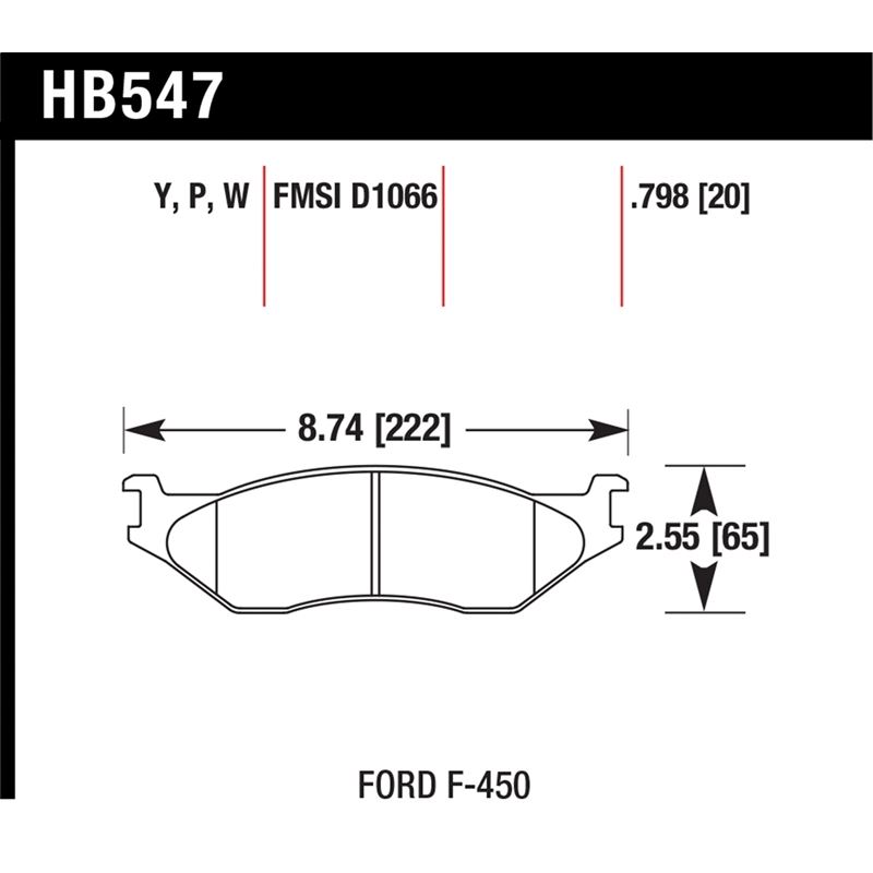 Hawk Performance DTC-30 Brake Pads (HB547W.798)