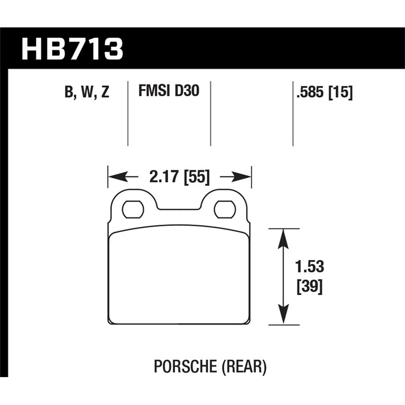 Hawk Performance HPS 5.0 Brake Pads (HB713B.585)