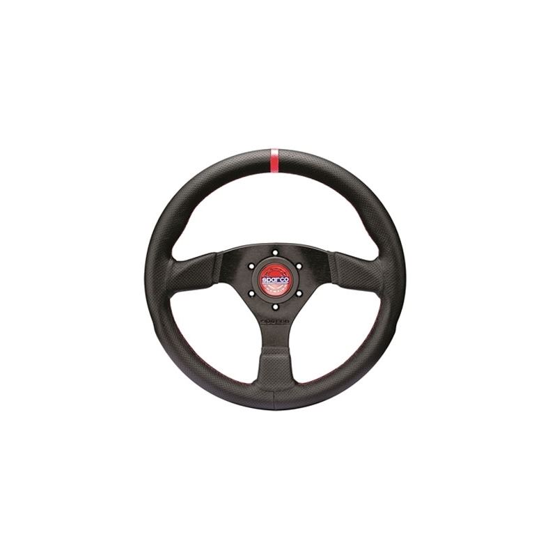 Sparco R383 Champion Racing Steering Wheel, Black