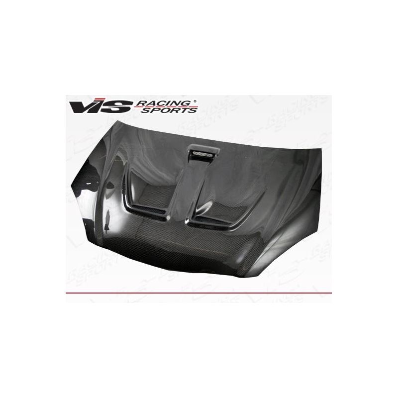 VIS Racing Techno R Style Black Carbon Fiber Hood