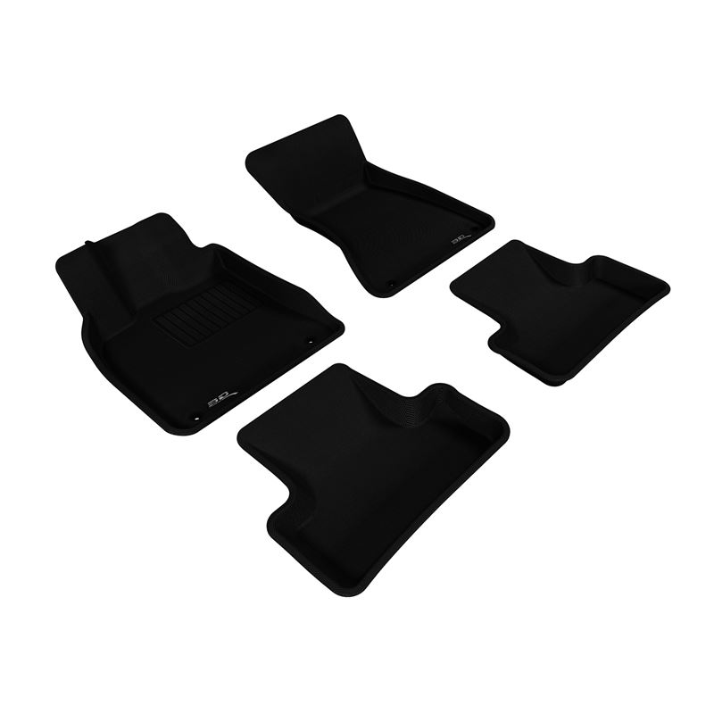 3D Maxpider KAGU Floor Mat, BLACK, 1ST ROW/2ND ROW (L1AD00901509)AUDI Q5  (8R) 2009-2017 / SQ5 (8R) 2014-2017 KAGU BLACK R1 R2