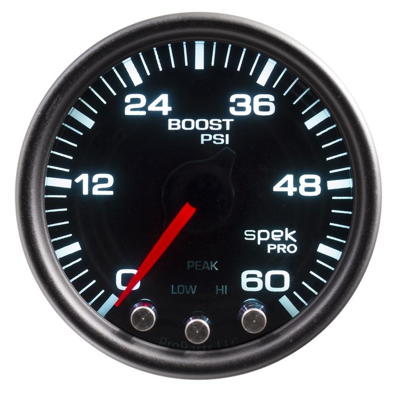 AutoMeter Spek-Pro Gauge Boost 2 1/16in 60psi Step