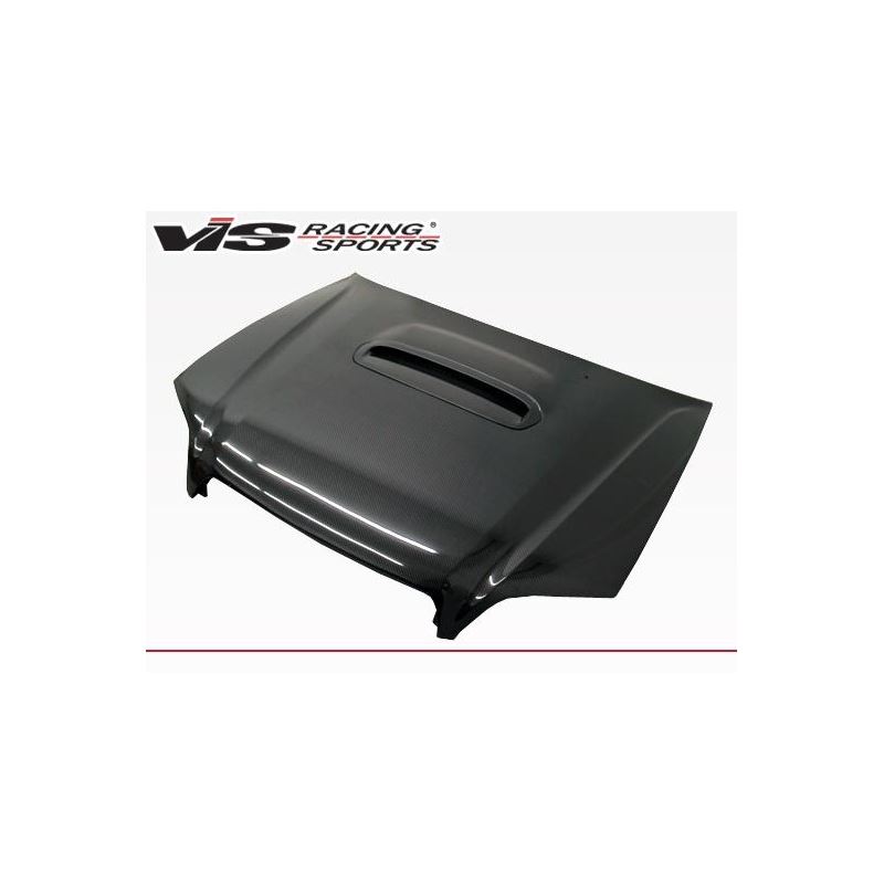 VIS Racing STI Style Black Carbon Fiber Hood