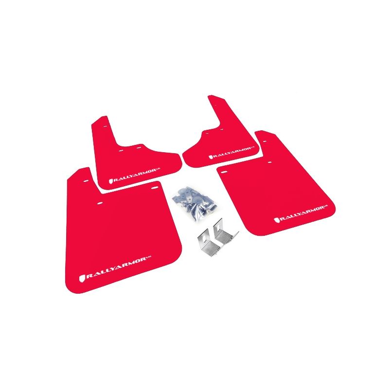 Rally Armor Red Mud Flap/White Logo for 1998-2001