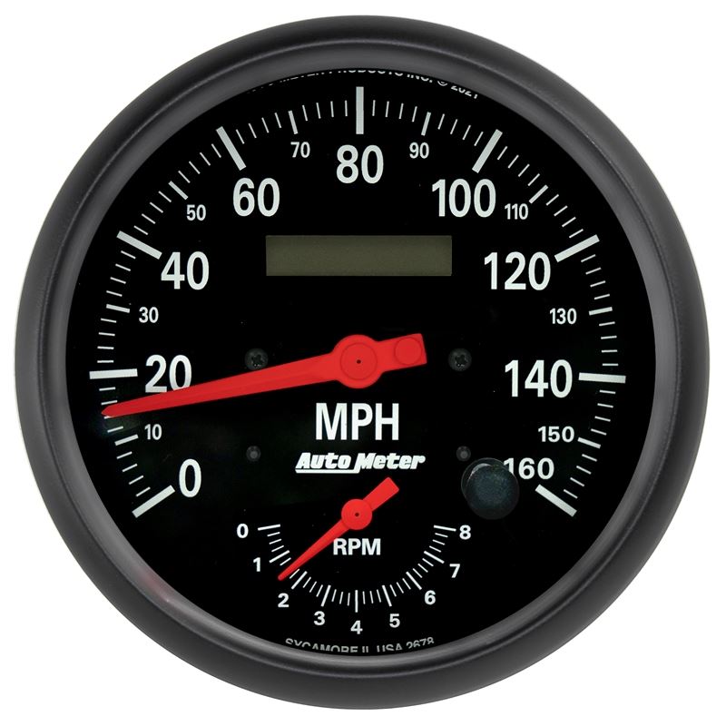 AutoMeter 5" TACH/SPEEDO COMBO 8,000 RPM/160