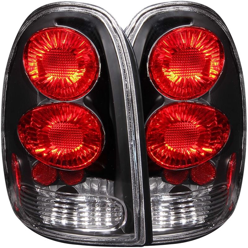 ANZO 1996-2000 Chrysler Voyager Taillights Black (