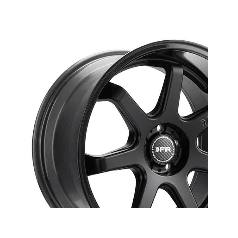 F1R FC7 18x9.5 - Matte Black/Gloss Black Lip Wheel