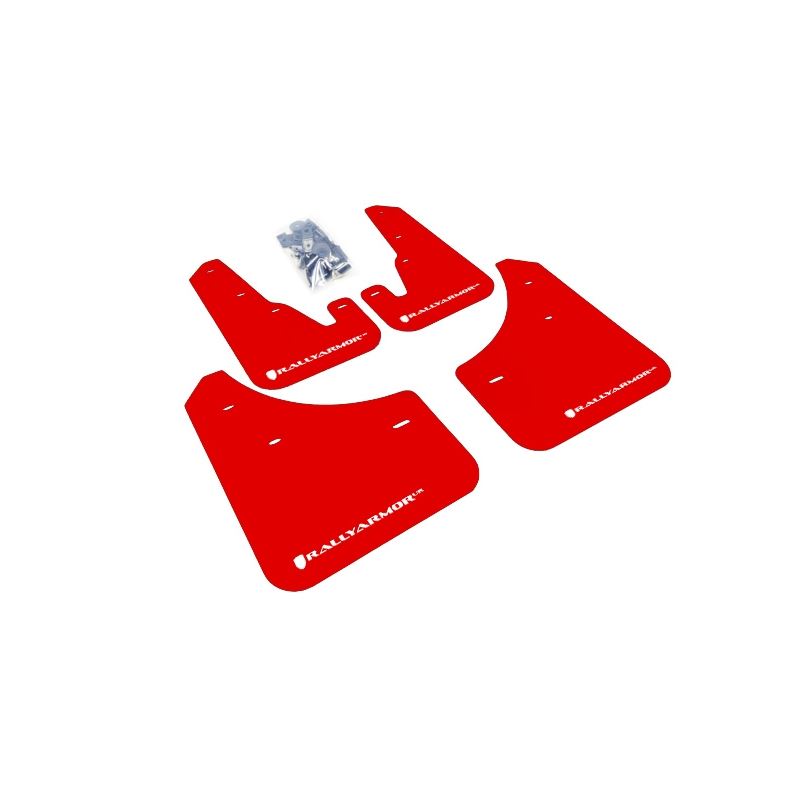 Rally Armor Red Mud Flap/White Logo for 2004-2009