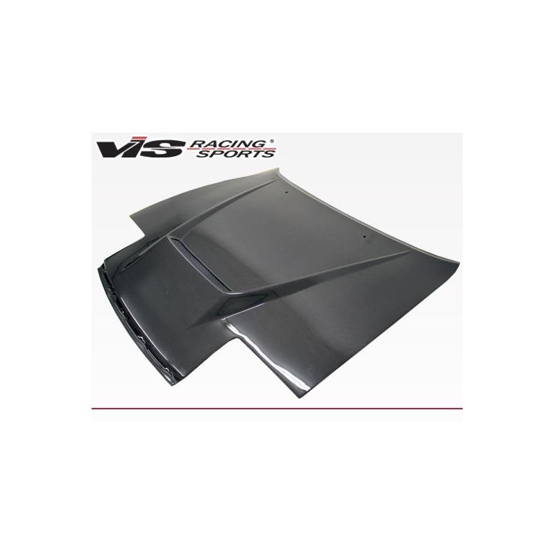 VIS Racing Invader Style Black Carbon Fiber Hood