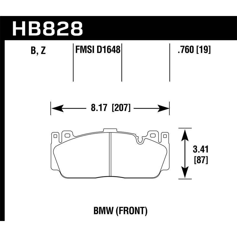 Hawk Performance HPS 5.0 Brake Pads (HB828B.760)