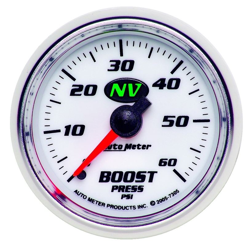 AutoMeter NV 52mm 0-60 PSI Boost Mechanical Gauge(