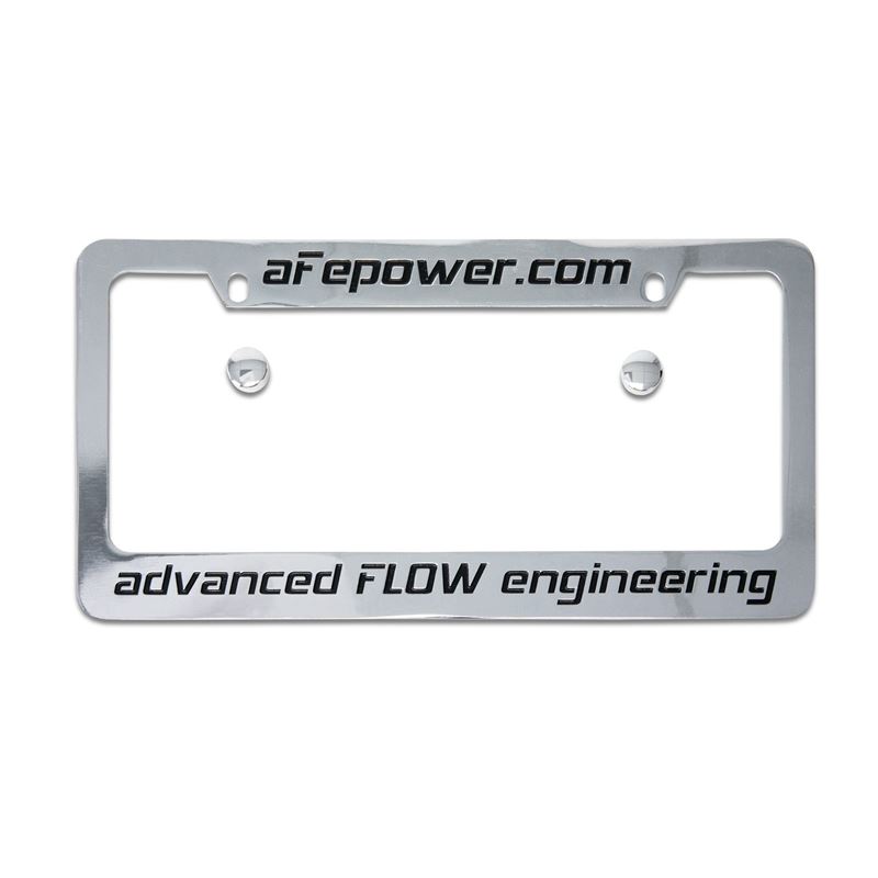 aFe POWER Engraved Metal License Plate Frame (40-1