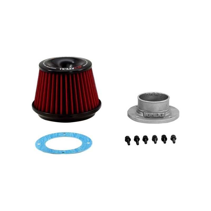 APEXi® 500-A027 - Power Round Straight Red Ai