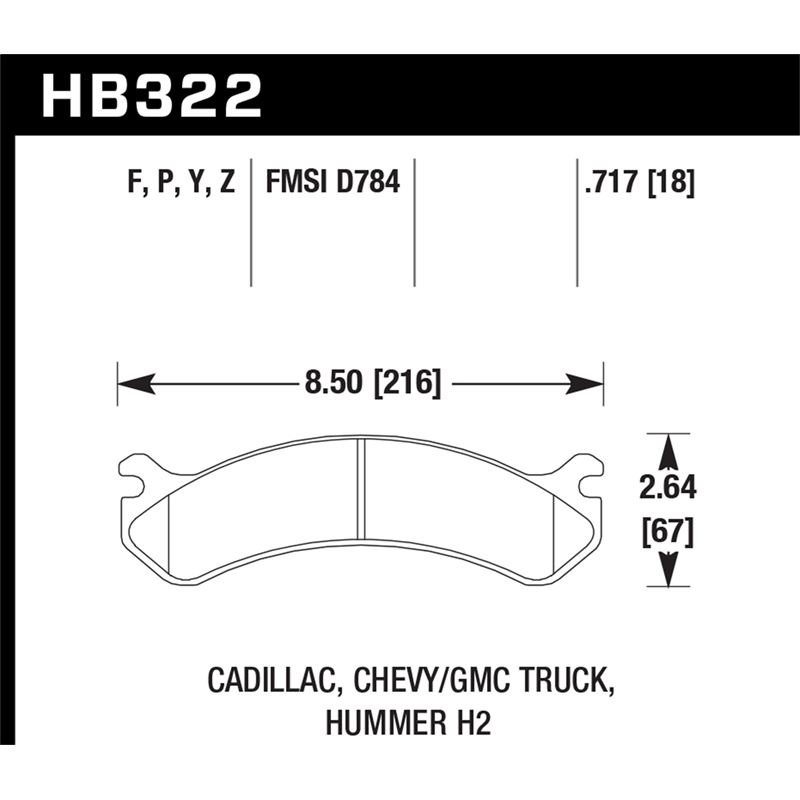 Hawk Performance LTS Brake Pads (HB322Y.717)