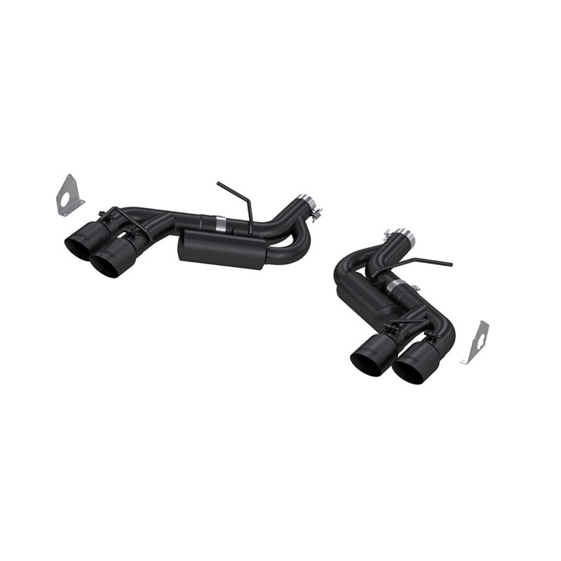 MBRP 3in. Dual Axle Back Quad Tips Black Coated (S