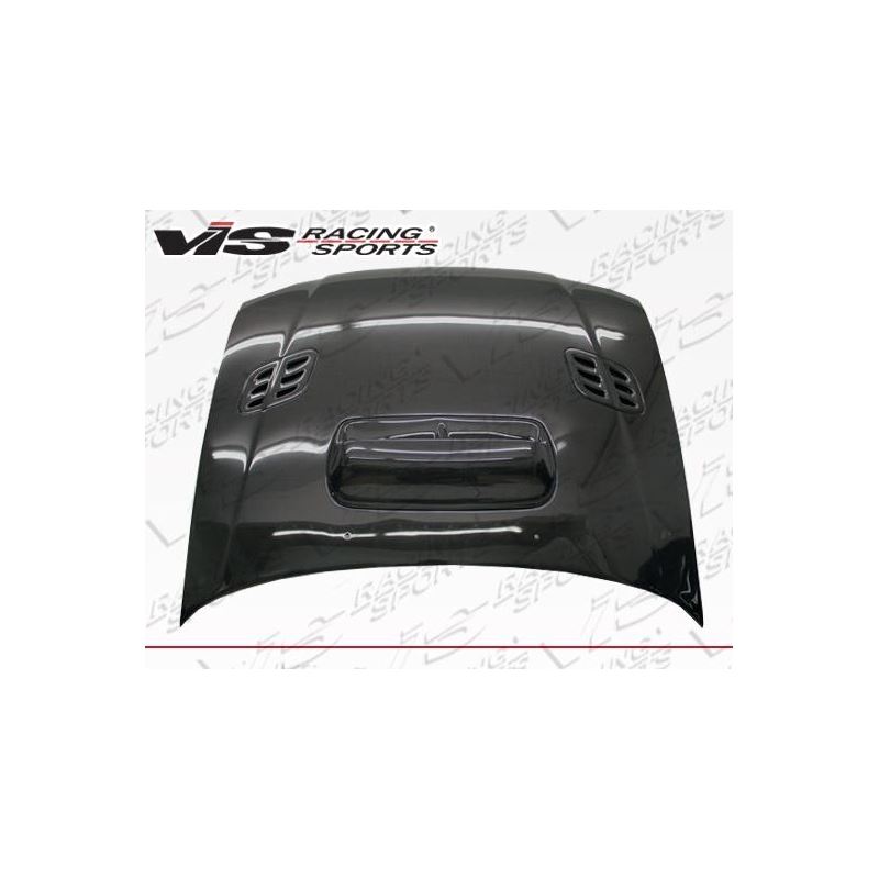 VIS Racing STI Style Black Carbon Fiber Hood