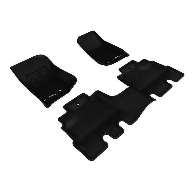 CALL US (855) 998-8726 3D Maxpider KAGU Floor Mat, BLACK, 1ST ROW/2ND ROW  (L1JP01101509)