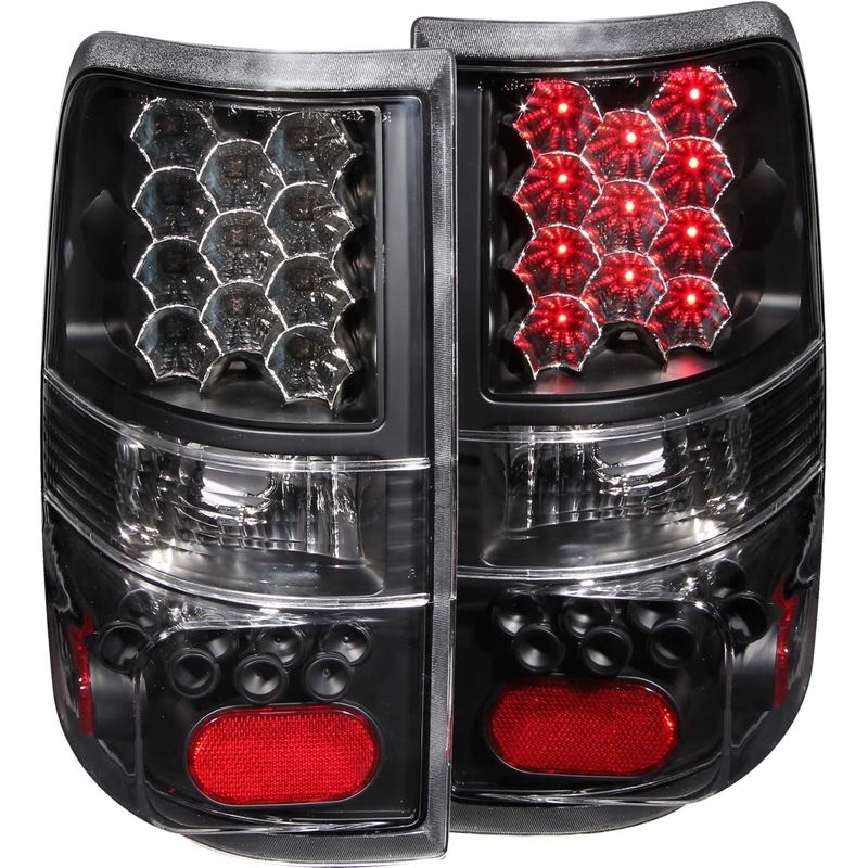 ANZO 2004-2008 Ford F-150 LED Taillights Black (31
