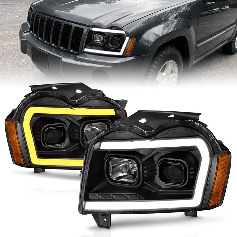 Anzo Projector Headlight Set for 2005-2007 Jeep Gr