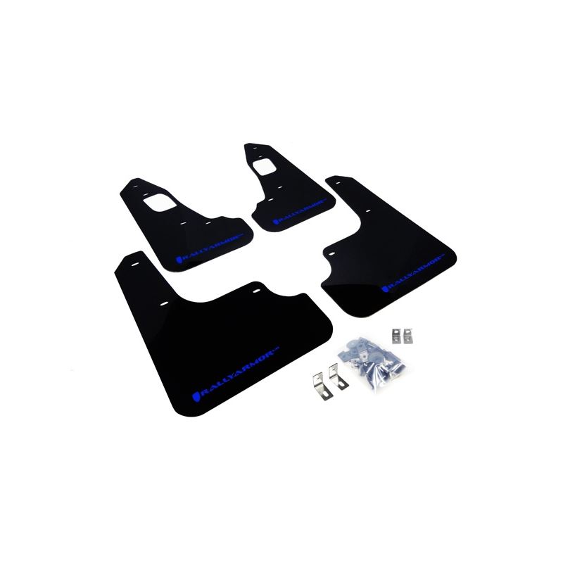 Rally Armor Black Mud Flap/Blue Logo for 2008-2015