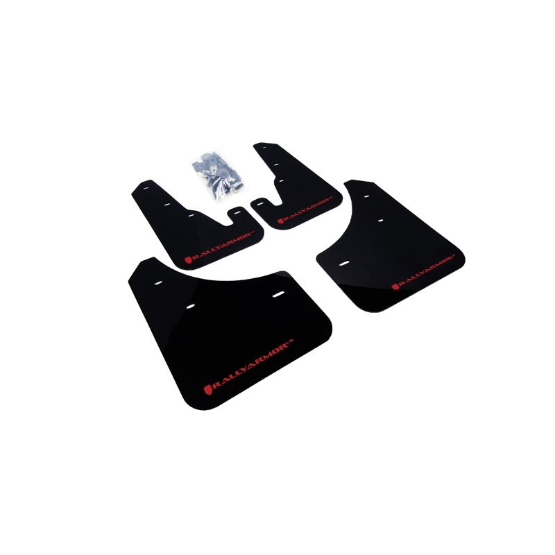 Rally Armor Black Mud Flap/Red logo for 2004-2009