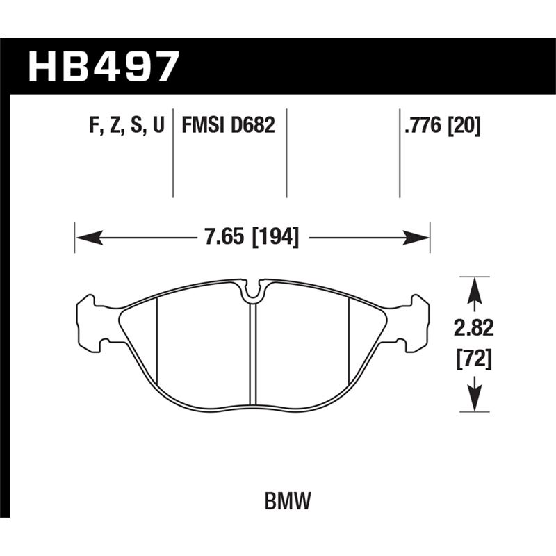 Hawk Performance DTC-70 Brake Pads (HB497U.776)