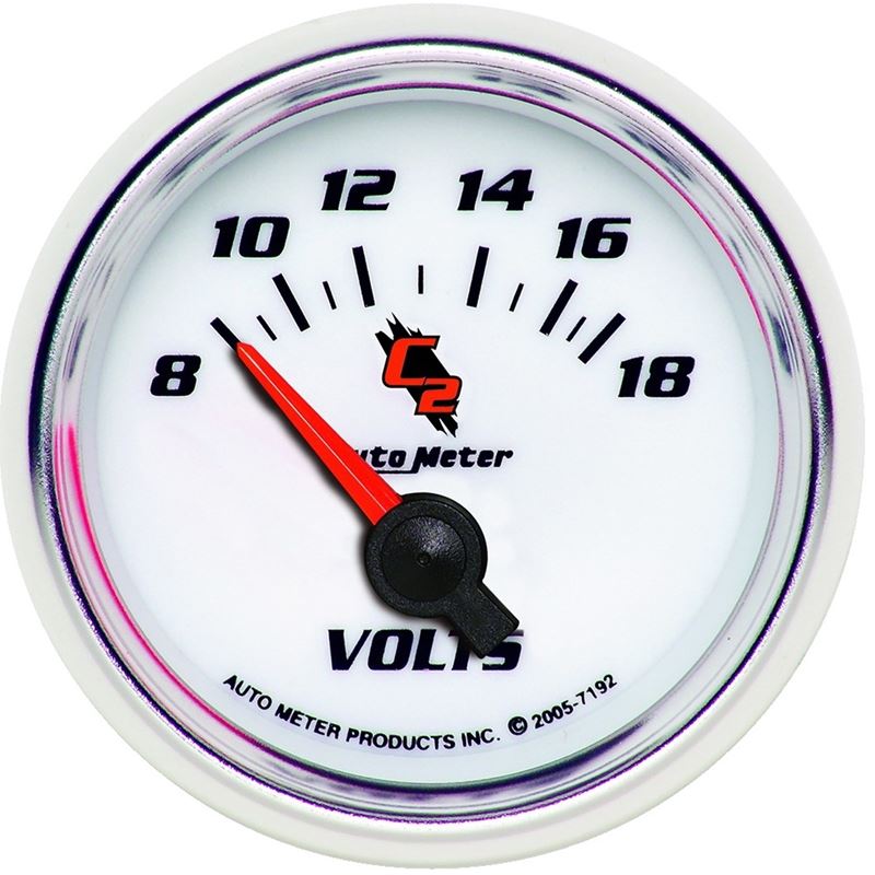 AutoMeter C2 2-1/16in Electric 18V Voltmeter Gauge