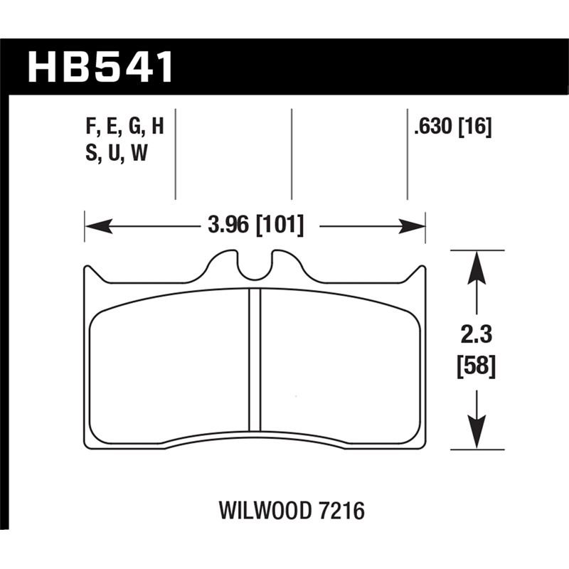 Hawk Performance Motorsports Brake Pads (HB541G.63